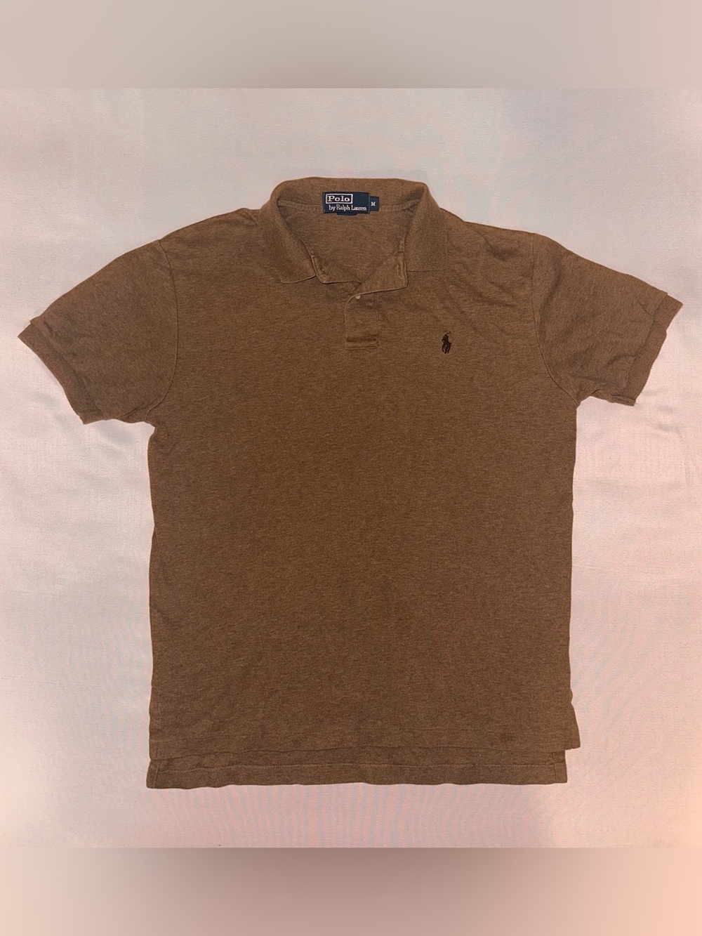Polo by Ralph Lauren Brown Men's Collared Short-Sleeve Polo Shirt